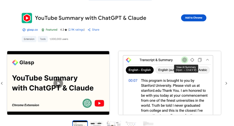 YouTube Summary with ChatGPT