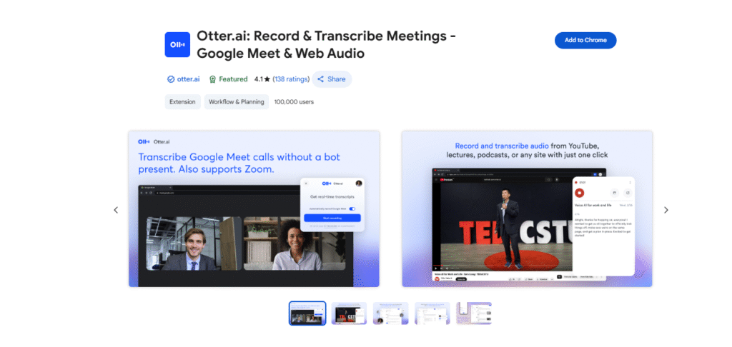 Otter.ai Chrome Extension