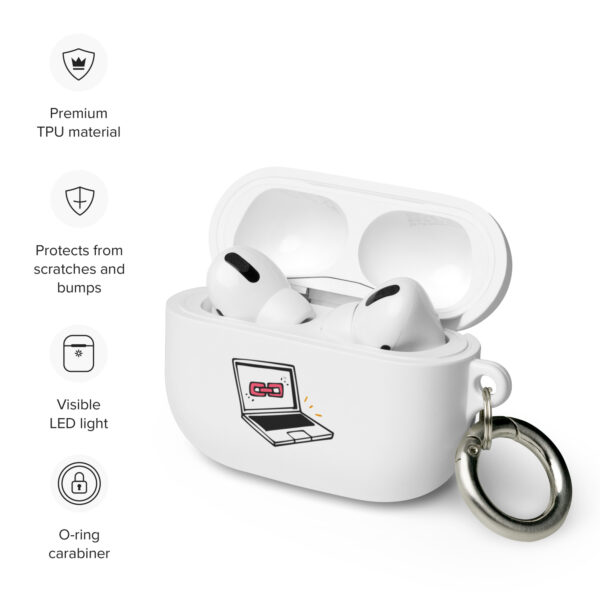 link building logo Rubber Case for AirPods® - Image 3