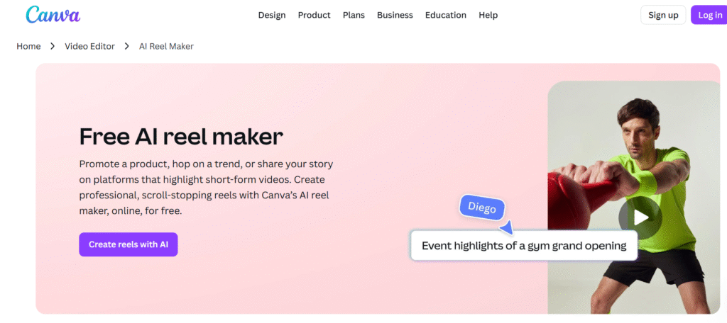 Canva AI Reel Maker