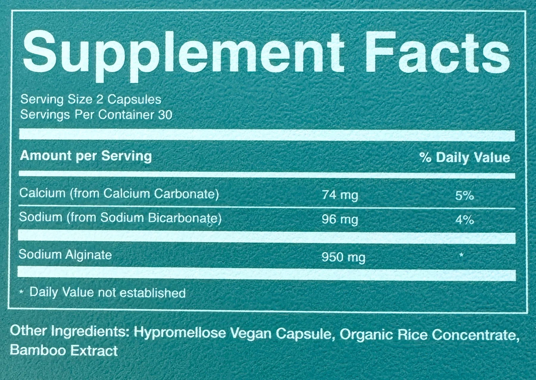 supplement faccts