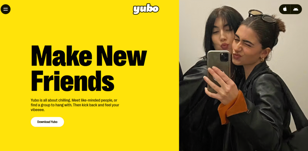 Yubo homepage screen short