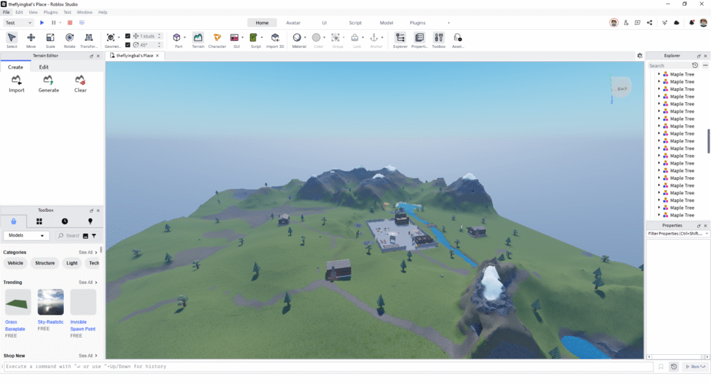 roblox game engine screenshort